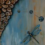 Malerei-Dragonfly-Öl auf Leinwand-Anja Brinkmann