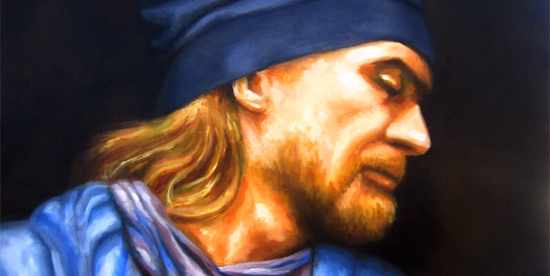 Portrait Can 2-Öl auf Leinwand-Anja Brinkmann