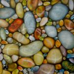 Malerei-Steine im Wasser II 2016-Öl auf Leinwand-Anja Brinkmann