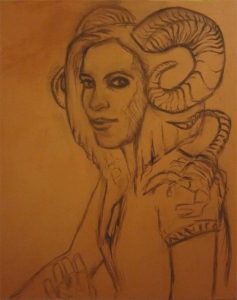 Work in progress-the scorpio-Zeichnung-Anja Brinkmann